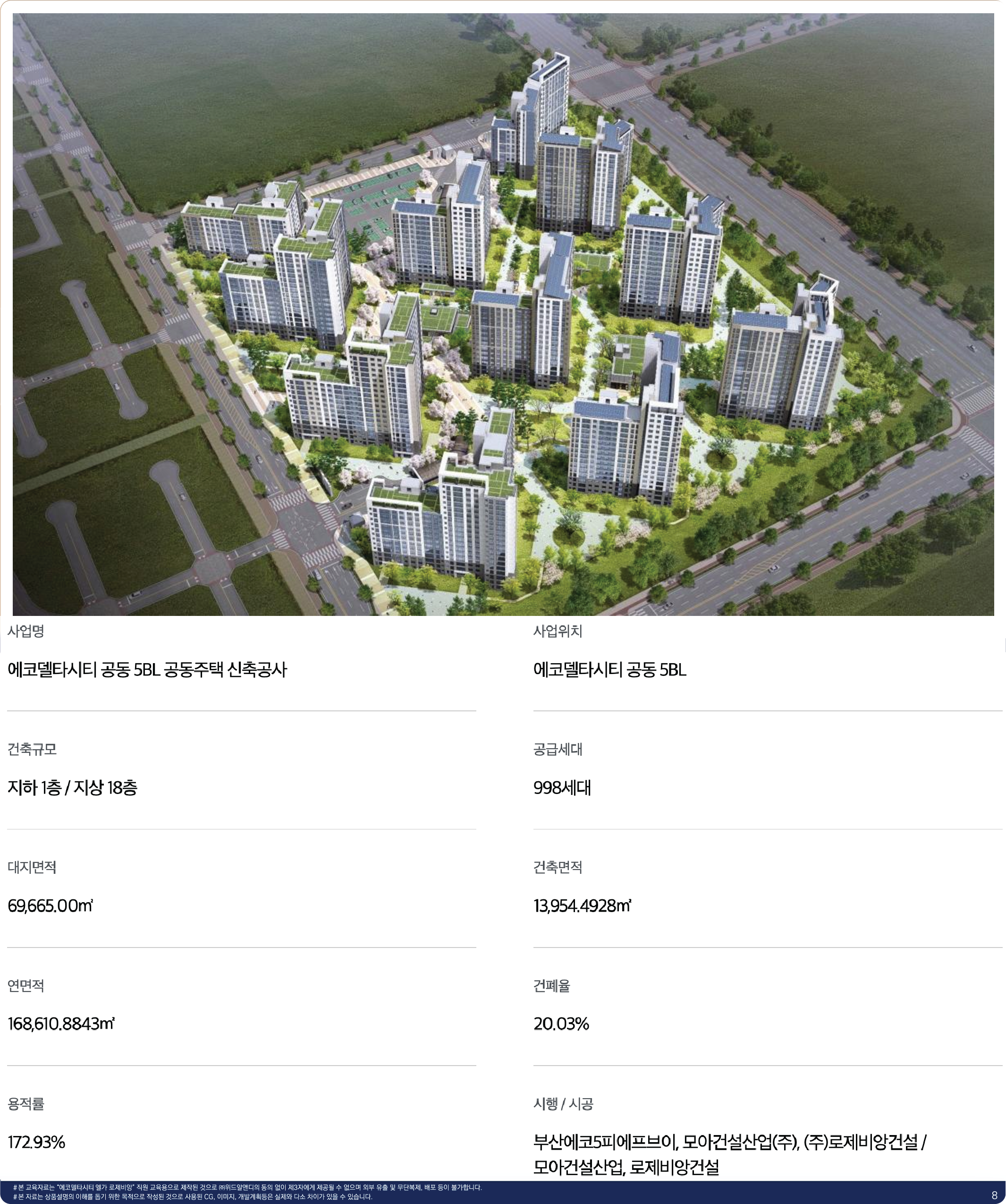 에코델타시티 엘가 로제비앙 사업개요 이미지